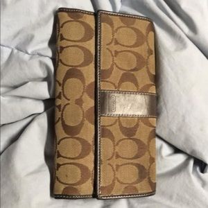 Brown coach wallet